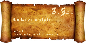 Barta Zseraldin névjegykártya